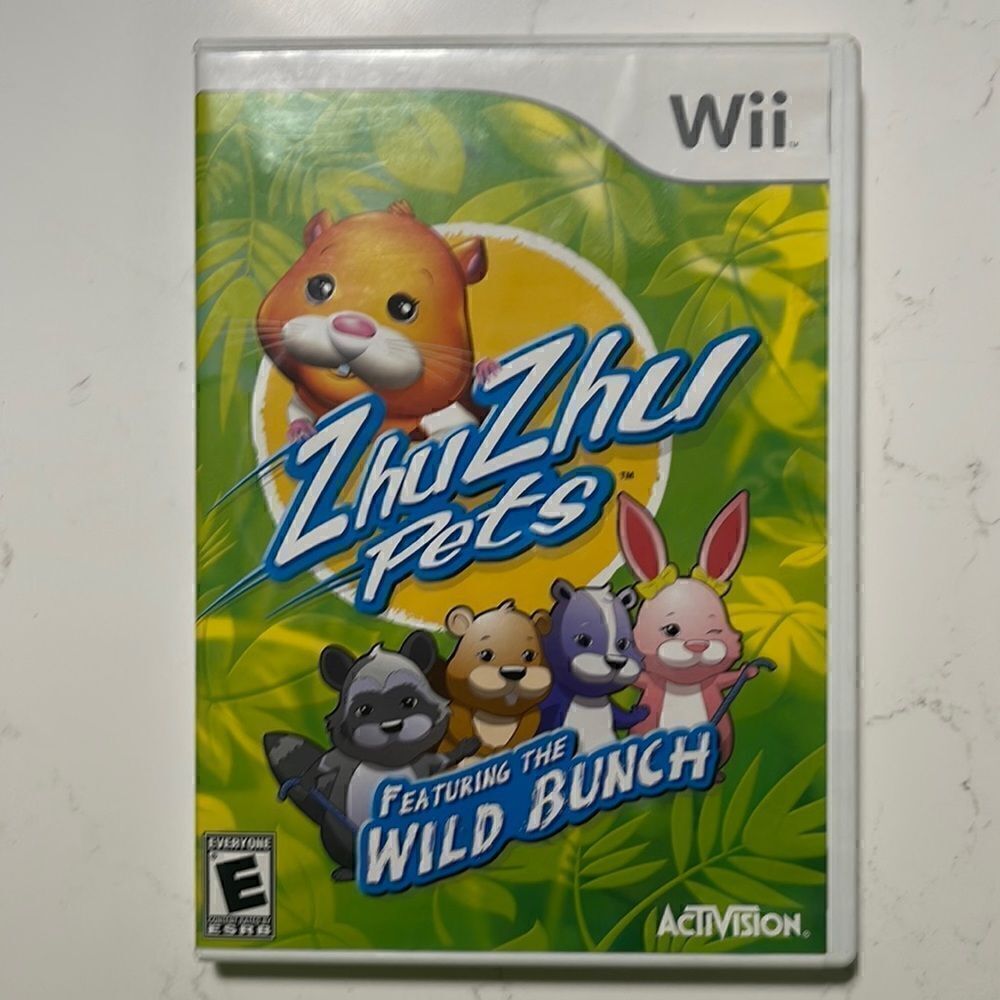 Wii ZhuZhu pets video game.  Activision.  E for Everyone.